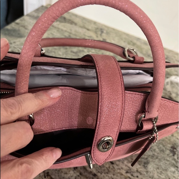 ⭐️HOST PICK⭐️ NWT 💯% Authentic Coach Glitter Rose Mercer Satchel 24 - Picture 8 of 9